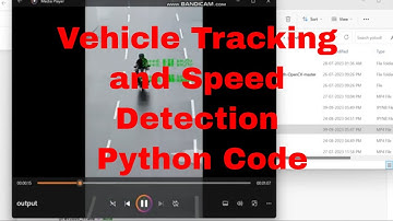 vehicle detection counting and speed detection using Python / Python vehicle and speed detection
