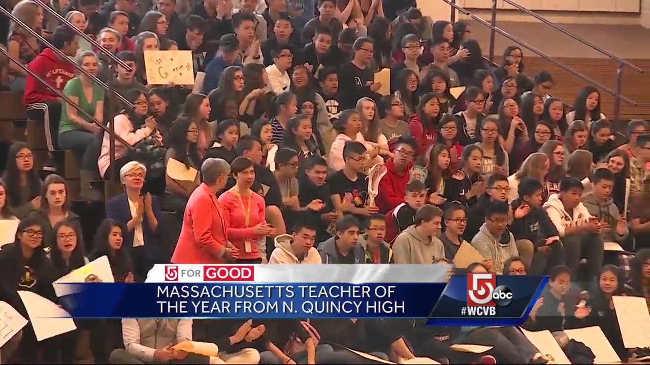 5 For Good: North Quincy teacher named 2018 Mass. Teacher of the Year