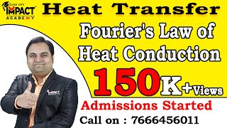 Fourier's Law of Heat Conduction | Conduction | Heat Transfer | #freeengineeringcourses  #ZafarSir