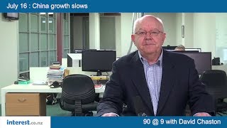 90 seconds @ 9am : China growth slows