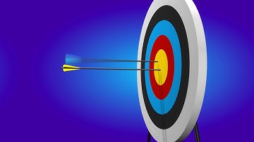 Free Video Background Loop: Archery Arrows Hitting Bullseye