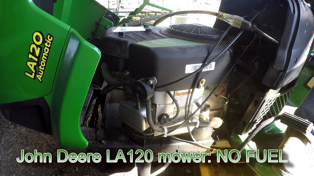 Lawn tractor won't start  Diagnosing a no fuel issue