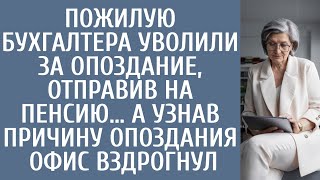 Пожилую бухгалтера уволили за опоздание отправив на пенсию… А узнав причину опоздания офис вздрогнул