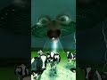 Alien spaceship ufo cow cows funny comedy memes fart splatter