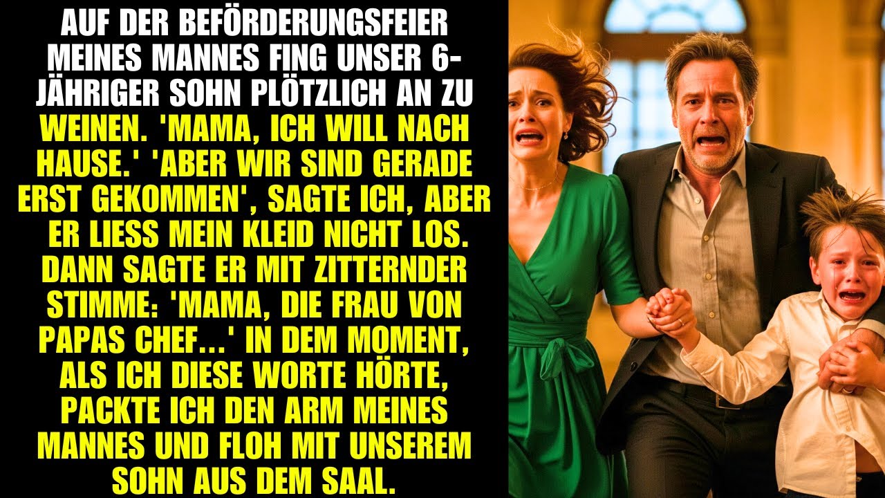 Sohn weint bei Feier, enthüllt Geheimnis, Familie flieht in Panik