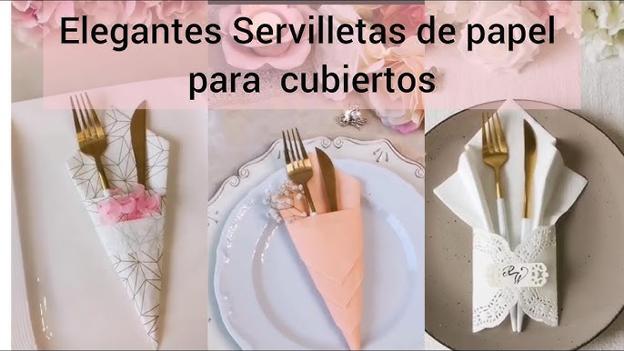 Cómo doblar las servilletas de tela y papel para decorar la mesa