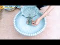 DIY flower pot with cement at home // flower pot combined with fish tank