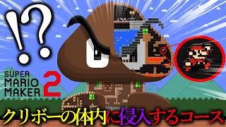 世界中で話題を呼んだ「 クリボーの体内に侵入して弱点を探し出すコース 」が衝撃すぎた!!!! ｜ スーパーマリオメーカー2