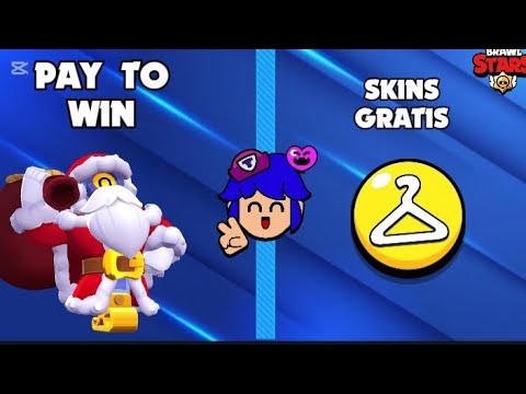 SKIN PAY TO WIN 🎅, SKINS LEGENDARIAS GRATIS🌠 !! #brawlstars #brawlstarsvideos #supercell