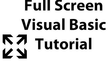 How To: Make Program Full screen In Visual Basic 2008/2010/2012