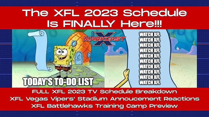 XFL 2023 TV Schedule Breakdown! XFL Vegas Vipers’ Stadium, XFL Battlehawks Training Camp Preview!!