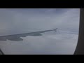 Посадка в Домодедово A321-231 (VQ-BSM) Ямал. Рейс AYT-DME YC9372 14.10.2017 в дождь.