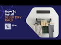 How to install sleek dry rack wall mounted foldable cloth drying rack  sole module