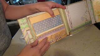 Scrapbooking flip album Delightful with The Delightful Stack paper collection from DCWV