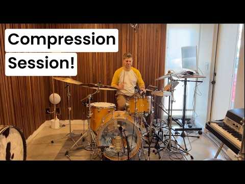 Playing with Compression on Drum Room Mics - Let's Get HUGE!!!