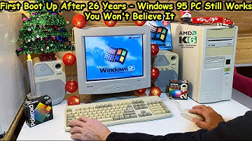 First Boot Up After 26 Years – Windows 95 PC Still Works!? (You Won