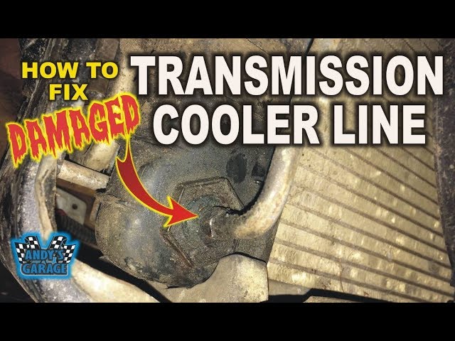 How To Fix Damaged Transmission Cooler Line (Andy's Garage