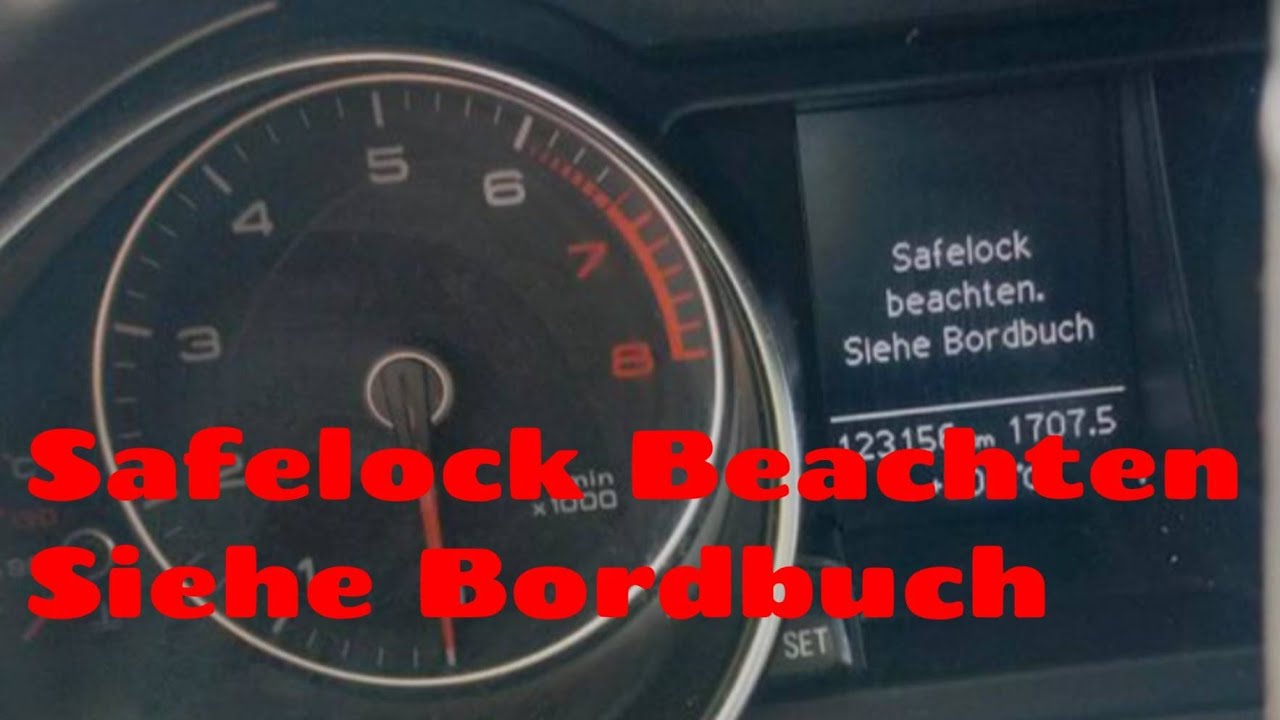 Safelock Beachten Audi