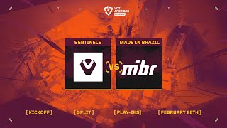 Sentinels vs. Made in Brazil - VCT Americas Kickoff - Play-In Stage - Map 1