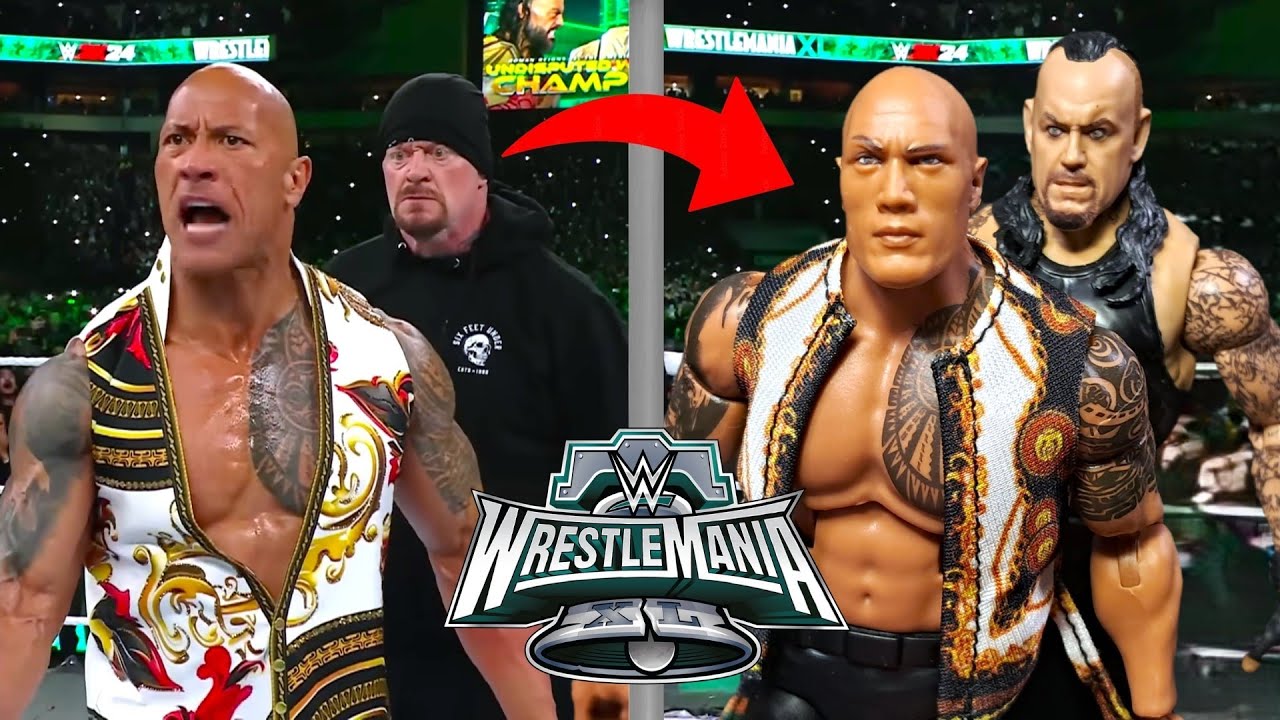 Greatest WWE WrestleMania Moments Action Figure Remake