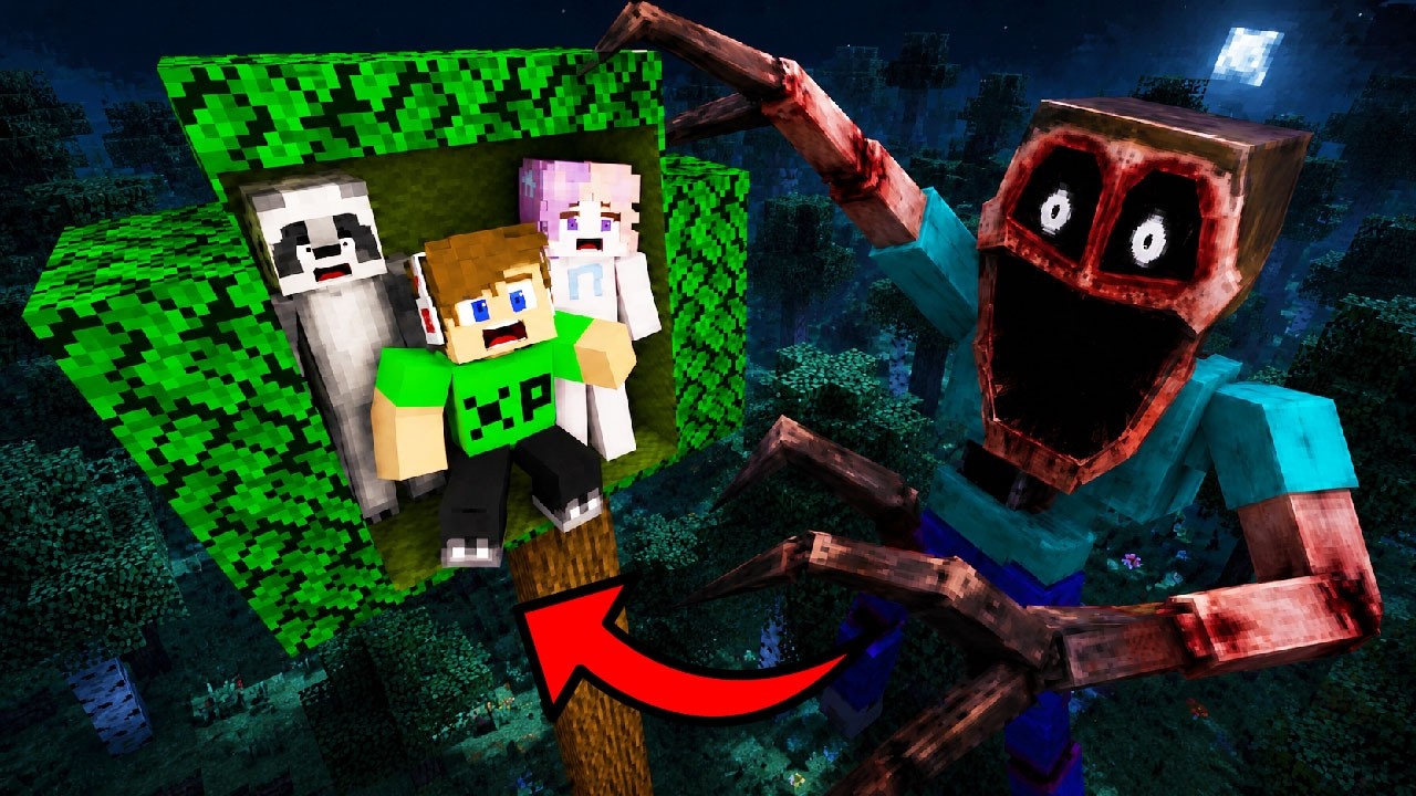 VÉDETT FAHÁZAT ÉPÍTETTEM A SZÖRNYEK ELLEN A MINECRAFT-BAN! 😱