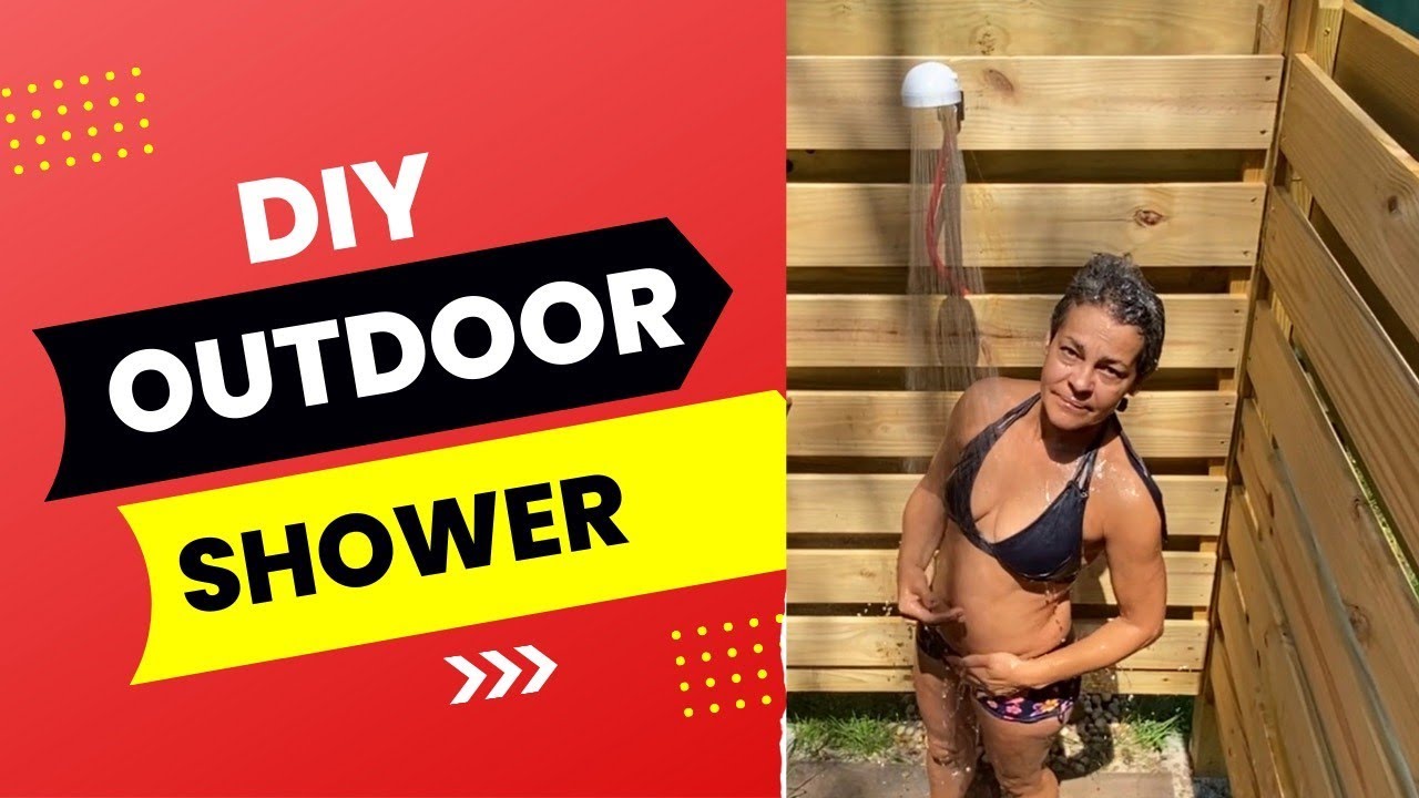 OUTDOOR SHOWER YURT UPGRADE DIY HOT WATER OUTDOOR SHOWER YouTube