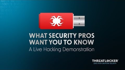 Rubber Ducky Hacking and Mitigation Demo [ThreatLocker Webinar]