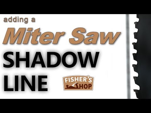 Shop Work: Adding a Miter Saw Shadow Line