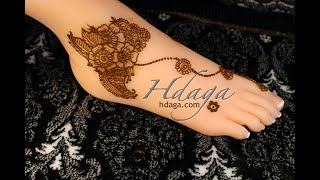 Beautiful Henna Mehandi  Design  نقش حناء روووووووعة للقدم