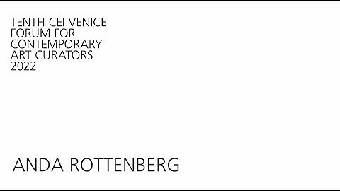 2022 CEI Venice Forum – ANDA ROTTEMBERG