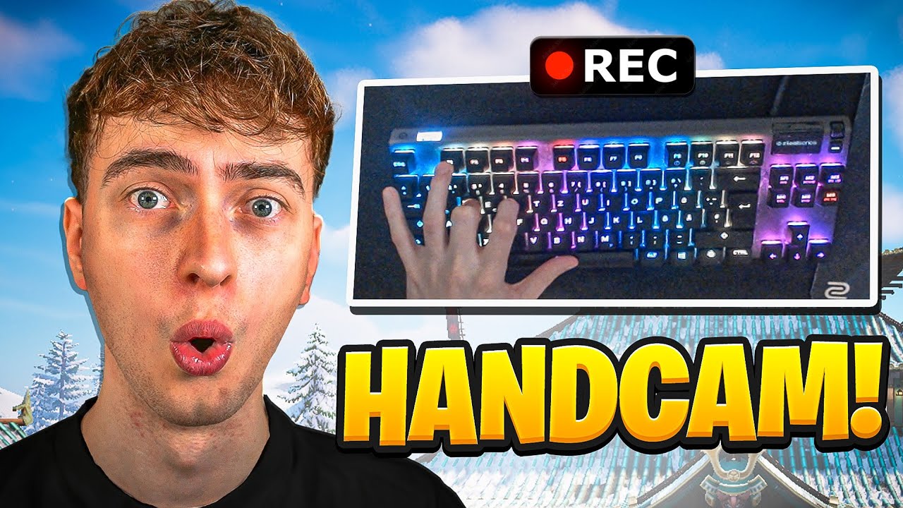 SO SPIELE ich FORTNITE mit F-TASTEN! 🤯 (Handcam)