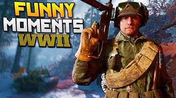 COD WW2: Funny Moments #2 (FUNNY CLIPS AND HILARIOUS FAILS!)
