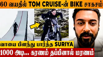 Tom Cruise's Most Dangerous Stunt Ever 🔥- Suriya's Reaction | Mission Impossible Dead Reckoning BTS