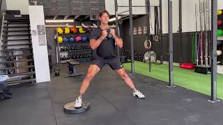 Foot Elevated Goblet Cossack Squat