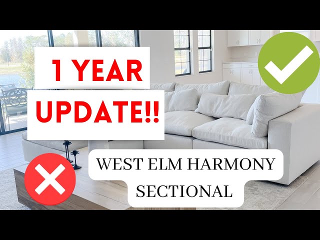 West Elm Harmony Sofa: Re-stuffing Cushions, Washing Fabric, & Review.  (After a Year & 1/2) 
