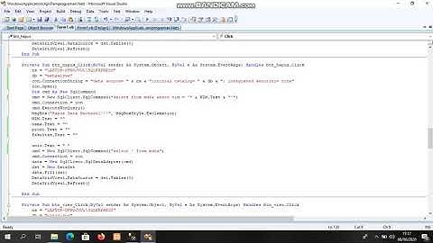 CARA MEMBUAT DATA MAHASISWA DI VB.NET
