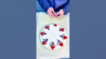 Simple and beautiful dish decoration tutorial! Have you learned it? #Fruit and vegetable modeling #