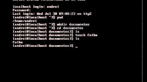 Criando arquivo e pastas no linux