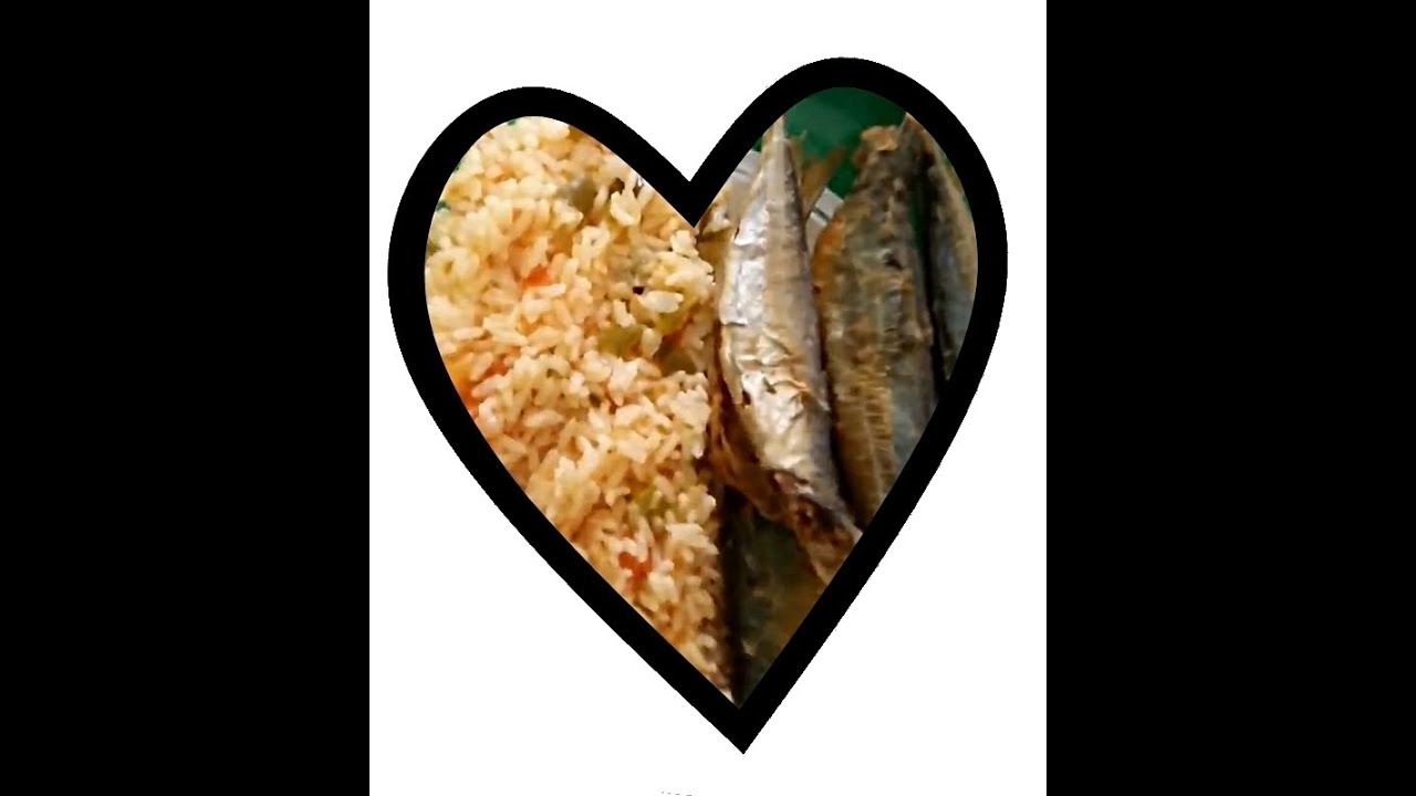 Carapaus fritos com arroz tomate