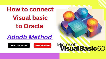 How to connect oracle through Adodb method ||visual basic tutorial||video-21