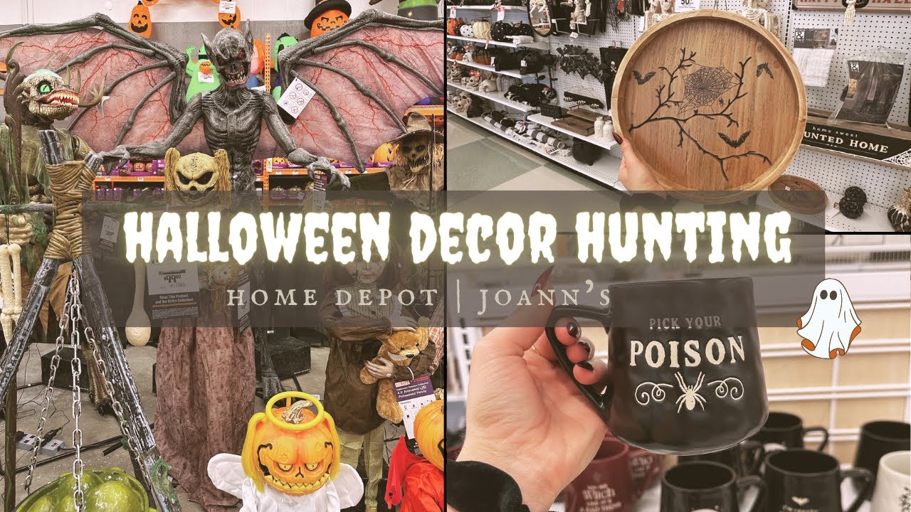 HALLOWEEN DECOR HUNTING 🖤 Major CODE ORANGE HOME DEPOT + Joann's 🎃👻