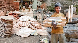 Process of Making Rolling Board And Pin | Roti Maker Factory Manufacturing Process