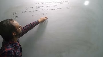 MCS 013 Discrete mathematics TEE June 2021 Q5a Explain the Identity Laws of Boolean Algebra