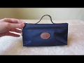 Longchamp Le Pliage cosmetic case : Review and what fits