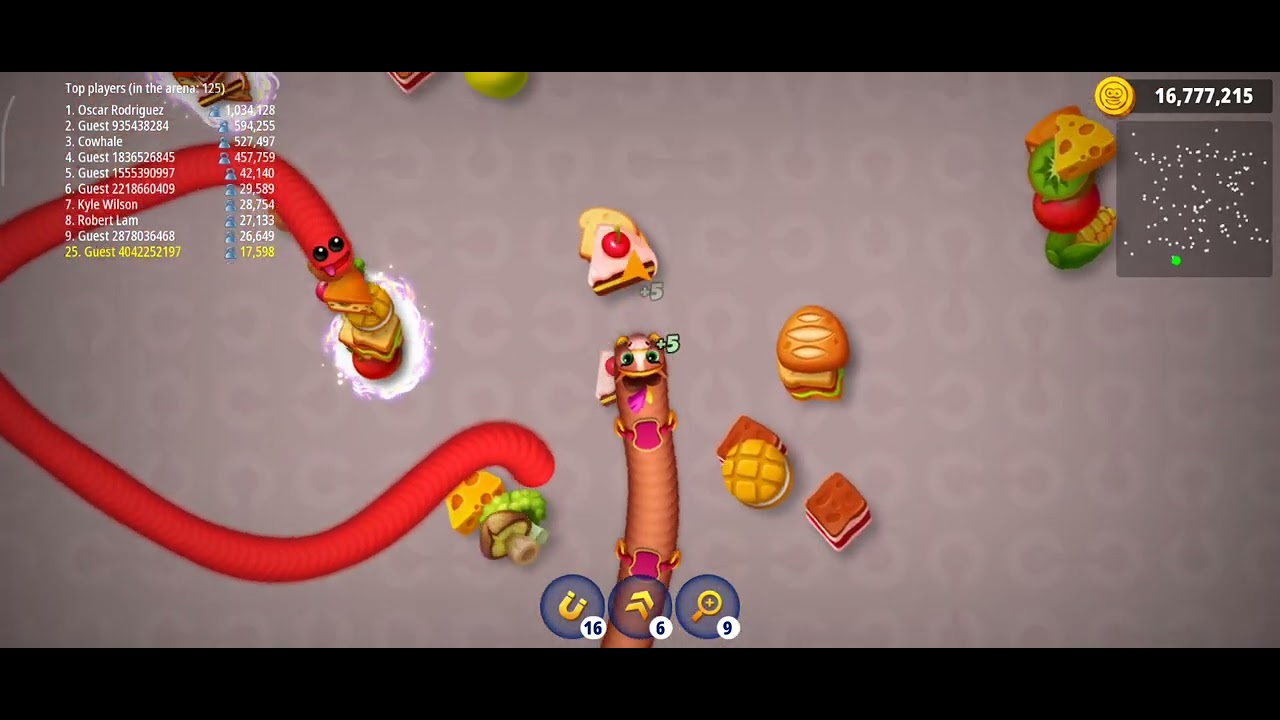 Worms zone. io game play 
