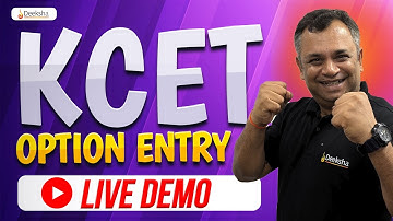 KCET 2024 Option Entry Live Demo | Most Detailed Video