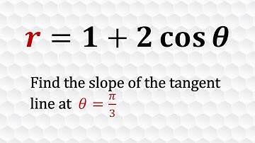 Slope of tangent to a polar curve at a given point