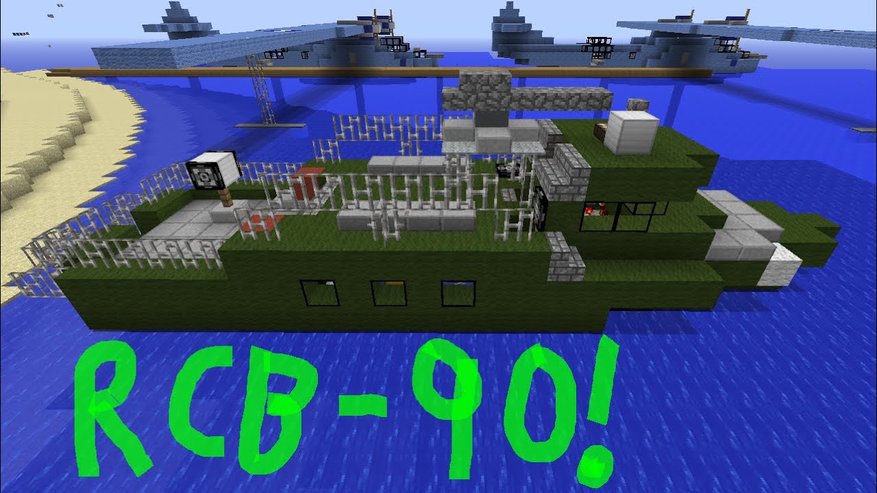 Minecraft Tutorial: RCB-90 Attack Boat! - YouTube Minecraft Tutorial: RCB-90 Attack Boat! - YouTube