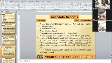 Anecdotal Records Pt 2 10 Aug 2023