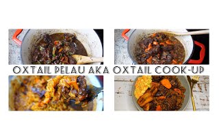How to make Oxtail Pelau|Oxtail Cook up